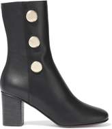 Thumbnail for your product : Chloé Orlando Button-embellished Leather Ankle Boots