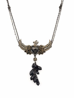 Christian Lacroix Pre-Owned 1980s Heart Bird Necklace