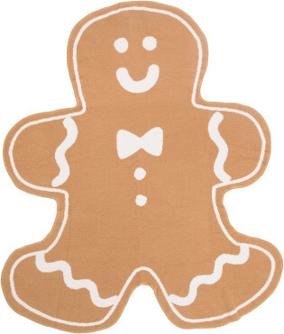TJMAXX Gingerbread Man Shaped Throw, Polyester
