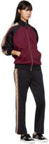 Thumbnail for your product : Marc Jacobs Burgundy and Black Logo Track Jacket