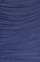 Thumbnail for your product : Tadashi Shoji Asymmetrical Ruched Mesh Dress