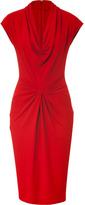 Thumbnail for your product : Michael Kors Crimson Red Draped Dress