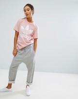 Thumbnail for your product : adidas Pink Trefoil Boyfriend T-Shirt