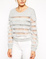 Thumbnail for your product : Vero Moda Bella Burnout Sweatshirt