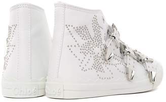See by Chloe Kyle Semi-shiny Studded Sneakers