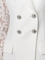 Thumbnail for your product : Philipp Plein Lace-Panelled Blazer Mini Dress