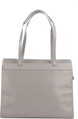 Louis Vuitton On My Side Grey Leather Handbag (Pre-Owned)