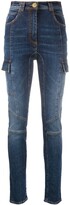 Thumbnail for your product : Balmain Faded-Effect Skinny Jeans