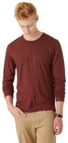Thumbnail for your product : Frank & Oak 31920 Tonal Long Sleeve Crewneck T-Shirt in Rum Raisin