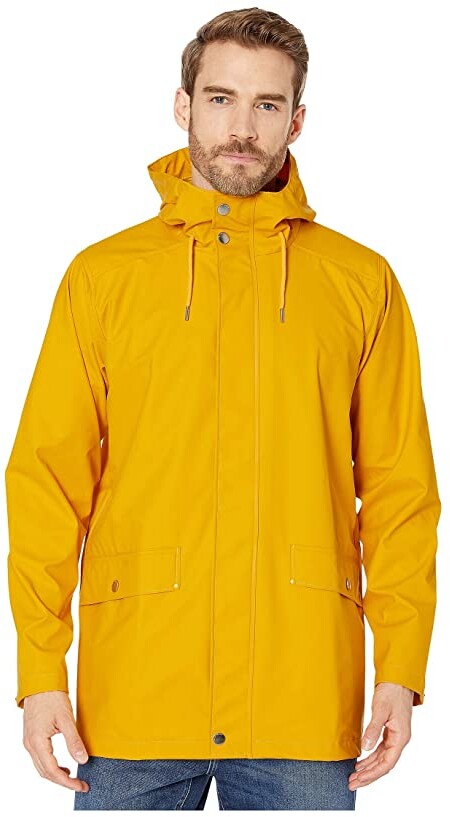 long yellow rain slicker