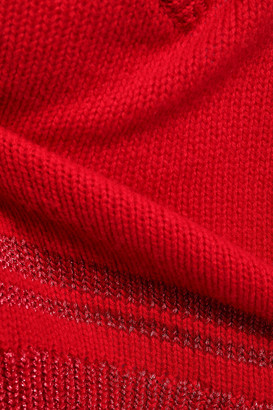RtA Distressed Metallic Cashmere Sweater