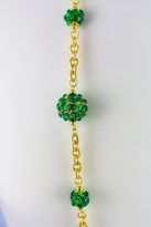 Thumbnail for your product : Kenneth Jay Lane 36" Gold Color PLated & Emerald Cabochon Necklace