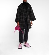 Thumbnail for your product : Balenciaga Wool-blend checked coat