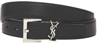 Saint Laurent 3cm Leather Belt