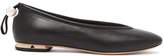 Thumbnail for your product : Nicholas Kirkwood Delfi Pearl Toggle Leather Ballet Flats - Womens - Black