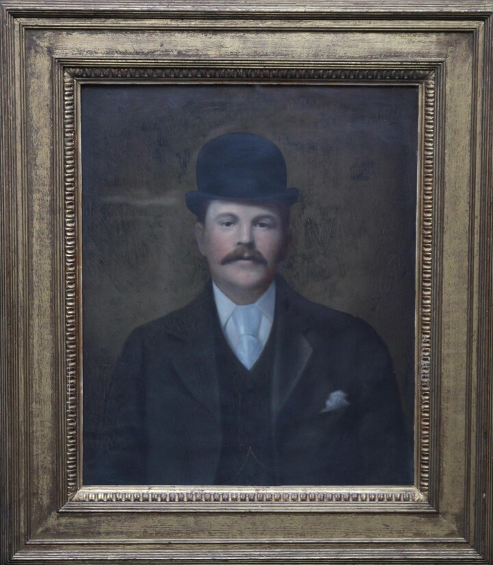 1stDibs Unknown, Portrait of a Gentleman in a Bowler Hat - British late 19th century art, Circa 1880