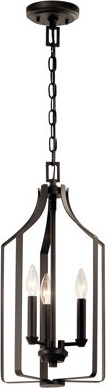 Gracie Oaks Merkel 3 - Light Lantern Geometric Pendant