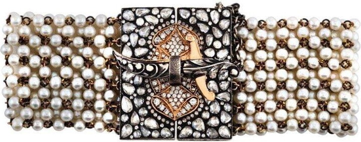 Sevan Bicakci Lapis Micro Mosaic and Black Diamond Lantern Padlock