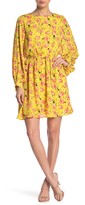 Thumbnail for your product : Halogen Garden Party Long Sleeve Minidress (Regular & Petite)