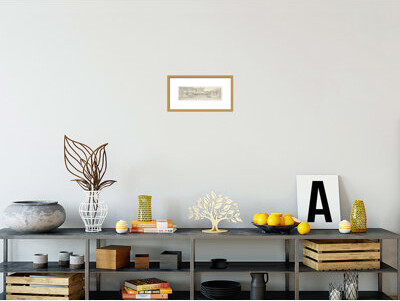 1000Museums Oak Park Studio of Frank Lloyd Wright by Frank Lloyd Wright - Framed Giclee Print