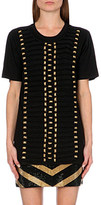 Thumbnail for your product : Balmain Rope-detail cotton-jersey t-shirt