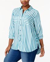 Thumbnail for your product : Melissa McCarthy Trendy Plus Size High-Low Shirt