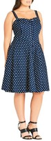 Thumbnail for your product : City Chic Plus Size Women's Bow Polka Dot Dress