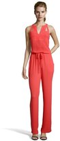 Thumbnail for your product : BCBGMAXAZRIA lipstick red georgette woven halter 'Calhoun' jumpsuit
