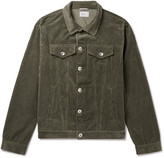Thumbnail for your product : Brunello Cucinelli Sea Island Cotton And Cashmere-Blend Corduroy Trucker Jacket