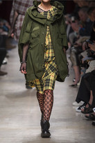 Thumbnail for your product : Junya Watanabe Comme Des Garçons Ruched Cotton-canvas Parka - Army green