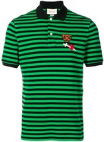Thumbnail for your product : Gucci Patch Striped Polo Shirt