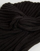 Thumbnail for your product : ASOS Knot Front Rib Hat