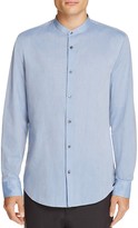 Thumbnail for your product : Vince Band Collar Regular Fit Button-Down Shirt