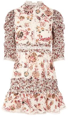 Topshop Floral lace strappy back dress