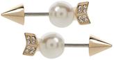 Thumbnail for your product : Rebecca Minkoff Pearled Arrow Front To Back Earring
