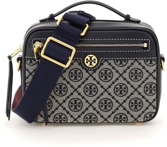 t monogram jacquard camera bag