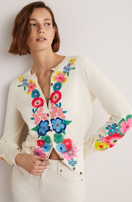 Boden Floral Embroidered Cardigan
