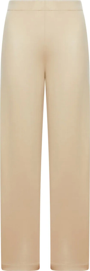 Max Mara Elasticated-Waist Silk Trousers