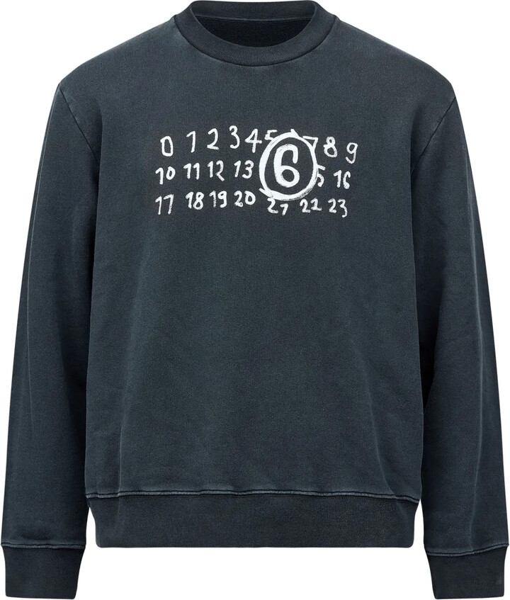 MM6 MAISON MARGIELA Numbers-print cotton sweatshirt