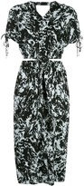 Thumbnail for your product : Proenza Schouler White Label Shadow print cut-out midi dress