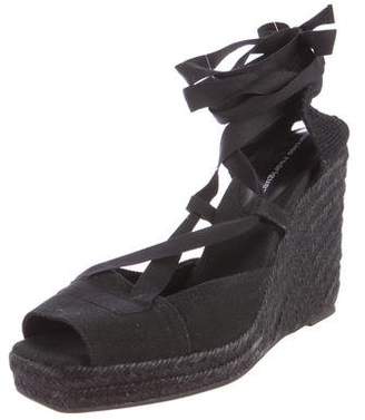 Narciso Rodriguez Canvas Espadrille Wedges