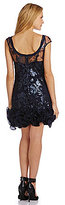 Thumbnail for your product : Jessica Simpson Sequined Lace Ruffle Dress