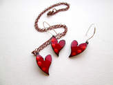 Thumbnail for your product : SABA Jewellery Enamel Heart Pendant Small