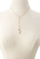 Thumbnail for your product : Forever 21 leaf charm necklace set