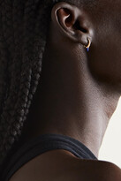 Thumbnail for your product : Maria Tash 8mm 18-karat Gold, Diamond And Lapis Lazuli Single Hoop Earring - One size
