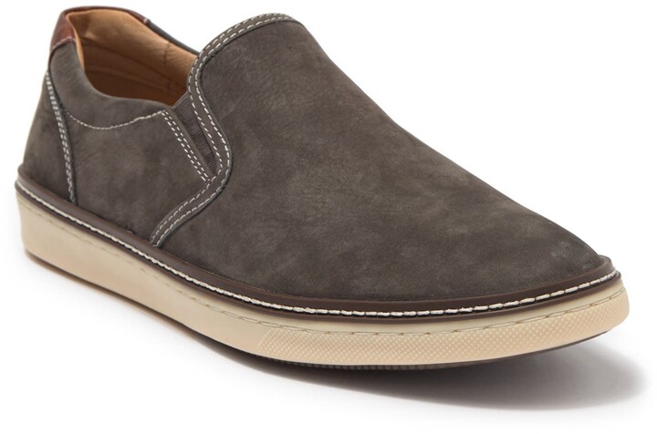 Johnston & Murphy J AND M 1850 Colby Leather Slip-On Sneaker - ShopStyle