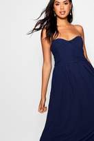 Thumbnail for your product : boohoo Pleated Chiffon Top Bandeau Maxi Dress