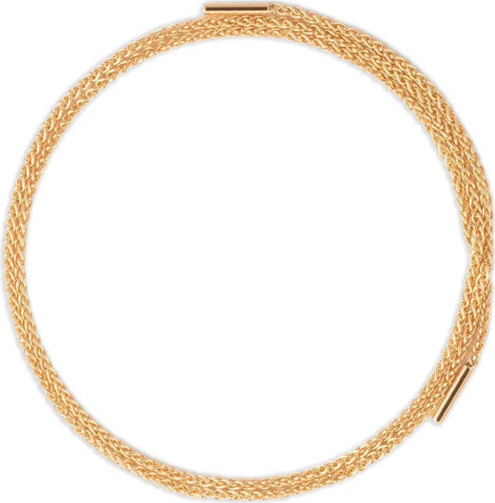 Nouvel Heritage 18K rose gold Latch diamond necklace