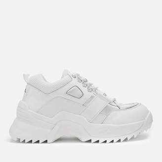 Karl Lagerfeld Paris Women's Quest Hiker Chunky Runner Style Trainers - White