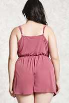 Thumbnail for your product : Forever 21 Plus Size Surplice Romper